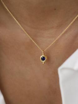 Ottoman Hands Birthstone Necklace - view 2, September