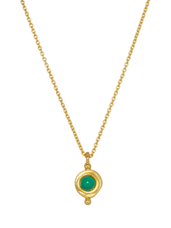 Ottoman Hands Birthstone Necklace, May