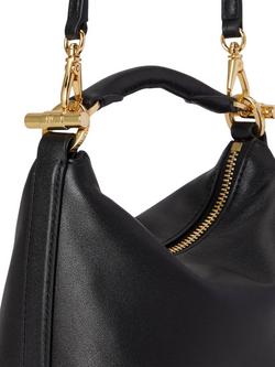 Lauren Ralph Lauren Blaike Mini Leather Shoulder Bag, Black - view 2, Black
