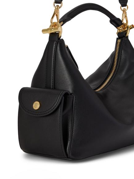 Lauren Ralph Lauren Small Blaike Leather Shoulder Bag, Black - view 2, Black