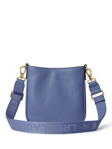 Lauren Ralph Lauren Cameryn Leather Small Crossbody Bag, Carson Blue - view 2, Carson Blue