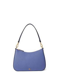 Lauren Ralph Lauren Danni Leather Shoulder Bag, Carson Blue, Carson Blue