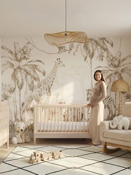 Gaia Baby Eos Cotbed, Cashmere/Natural - view 2, Cashmere/Natural
