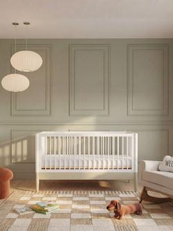 Gaia Baby Eos Cotbed, Sage Green/White - view 2, Sage Green/White