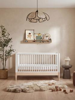 Gaia Baby Eos Cotbed, Natural Ash/White - view 2, Natural Ash/White