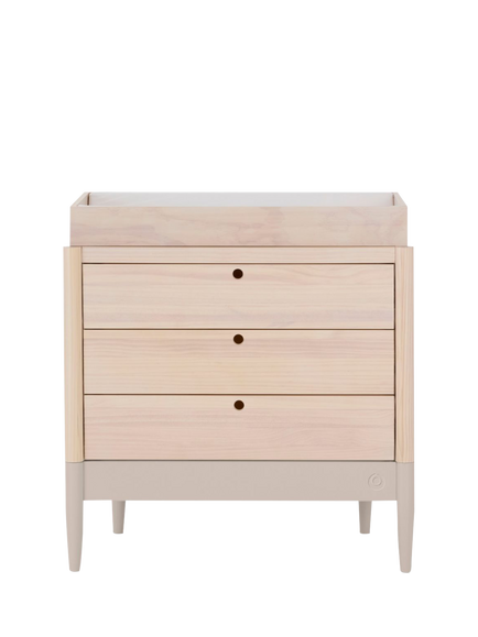 Gaia Baby Eos Changing Table Dresser, Cashmere/Natural, Cashmere/Natural