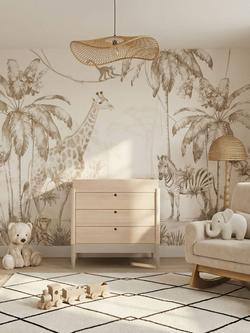 Gaia Baby Eos Changing Table Dresser, Cashmere/Natural - view 2, Cashmere/Natural
