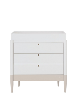 Gaia Baby Eos Changing Table Dresser, Cashmere/White, Cashmere/White