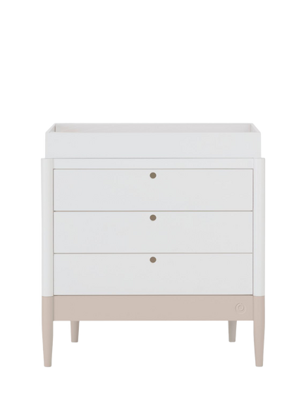 Gaia Baby Eos Changing Table Dresser, Cashmere/White, Cashmere/White