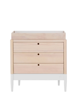 Gaia Baby Eos Changing Table Dresser, White/Natural, White/Natural