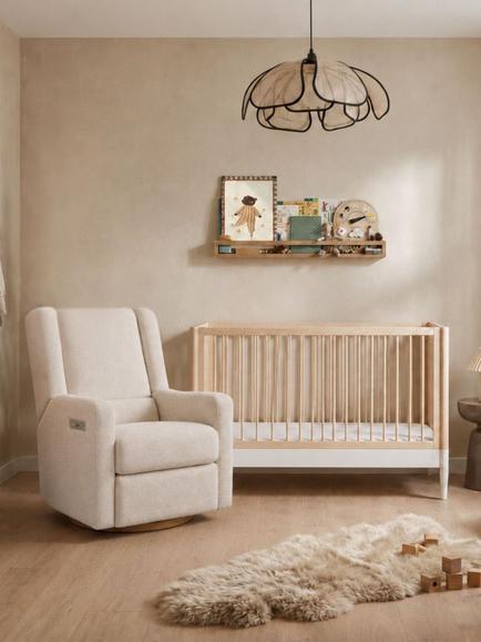 Gaia Baby Lyra Electric Nursing Chair, Natural - view 2, Natural