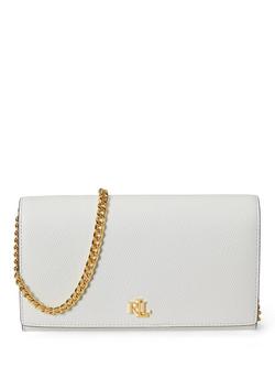 Lauren Ralph Lauren Adair II Crossbody Leather Bag, White, White