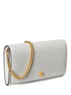 Lauren Ralph Lauren Adair II Crossbody Leather Bag, White - view 2, White