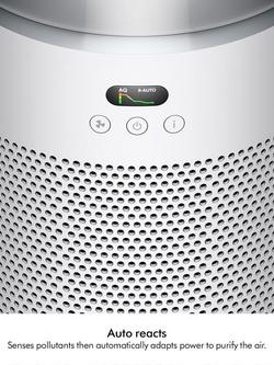 Dyson HJ10 Hushjet Air Purifier, White/Silver - view 2, White/Silver