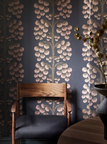 Liberty London Berry Tree Wallpaper - view 2, Ink