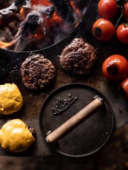 Kadai Burger Press & BBQ Tool - view 2, Black