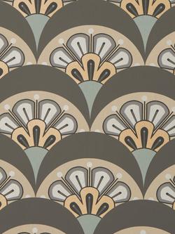 Liberty London Deco Scallop Wallpaper, Pewter