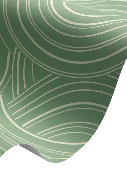 Liberty London Endless Knots Wallpaper - view 2, Artichoke
