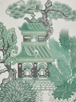 Liberty London Floating Palace Wallpaper, Jade