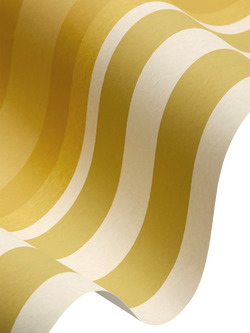 Liberty London Obi Stripe Wallpaper - view 2, Fennel