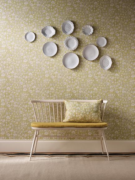 Liberty London Poppy Meadow Wallpaper - view 2, Fennel