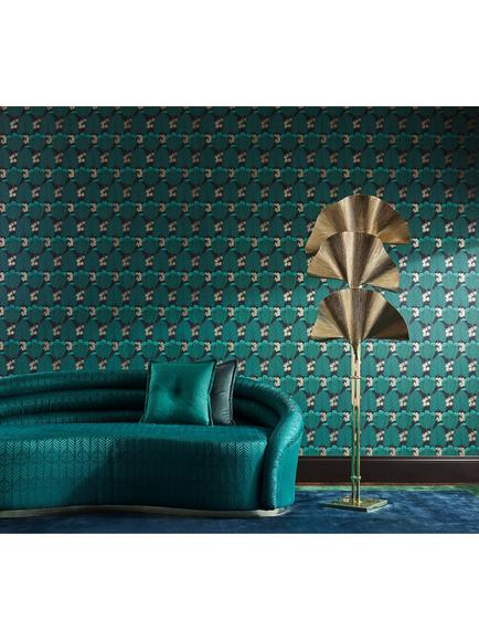 Liberty London Regency Tulip Wallpaper - view 2, Jade