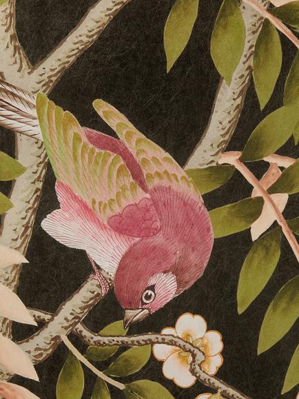 Liberty London Silk Tree Wallpaper, Red Lac