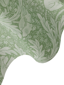 Liberty London Tudor Poppy Wallpaper - view 2, Fern