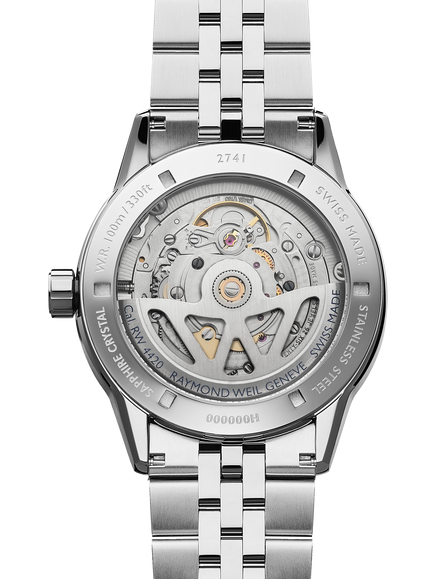 Raymond Weil Men's Freelancer Date 40 Calibre RW4420 Automatic Stainless Steel Bracelet Strap Watch - view 2, Silver/Blue
