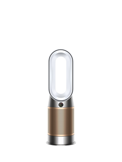 Dyson Purifier Hot+Cool HP2 De-Nox Purifying Fan Heater, White/Gold, White/Gold