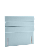 John Lewis OUTLET Lancaster Full Depth Upholstered Headboard, Super King Size, Like New, Relaxed Linen Duck Egg