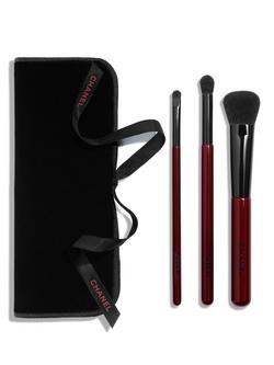 CHANEL Les Pinceaux Rouge Noir Professional Makeup Brushes Set, 