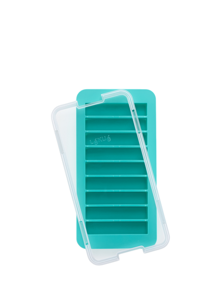 Lékué Ice Cube Stick Tray with Lid, 9 Cube, Turquoise, Turquoise