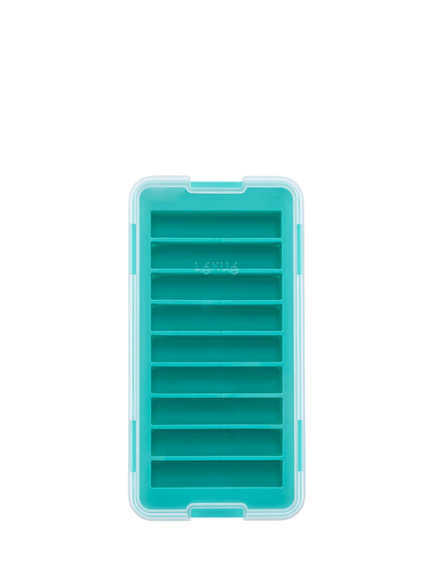Lékué Ice Cube Stick Tray with Lid, 9 Cube, Turquoise - view 2, Turquoise