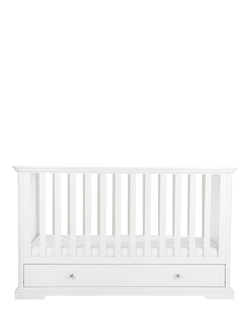 CuddleCo Beaumont Cot Bed, White, White