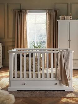 CuddleCo Beaumont Cot Bed, White - view 2, White