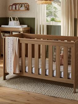 CuddleCo Burford Cot Bed, Oak - view 2, Oak