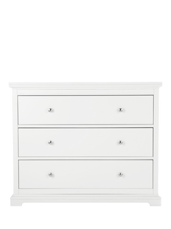 CuddleCo Beaumont Changing Table Dresser, White, White