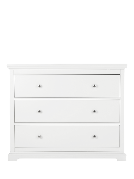 CuddleCo Beaumont Changing Table Dresser, White, White