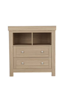 CuddleCo Burford Changing Table Dresser, Oak, Oak