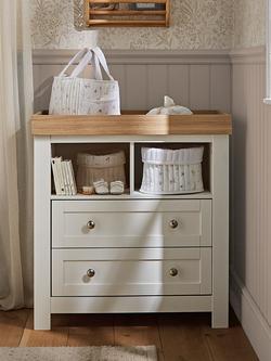 CuddleCo Burford Changing Table Dresser, White & Oak - view 2, White & Oak