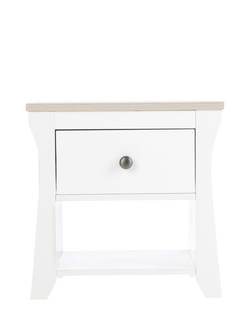 CuddleCo Clara Bedside Table, White