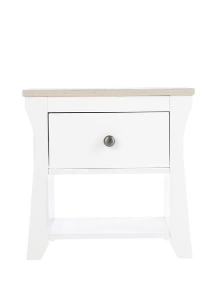 CuddleCo Clara Bedside Table, White