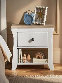 CuddleCo Clara Bedside Table - view 2, White