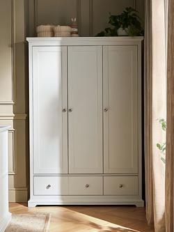 CuddleCo Beaumont Triple Wardrobe, White - view 2, White