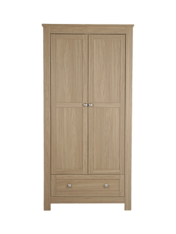 CuddleCo Burford Double Wardrobe, Oak, Oak