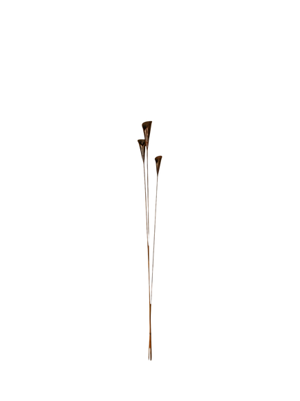 Wilstone Lily Metal Plant Support, Set of 3, Natural