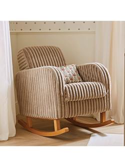 CuddleCo Etta Faux Fur Nursing Chair, Brown, Brown