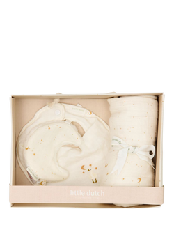 Little Dutch Mouth Cloth, Teat Cloth & Bandana Bib Set, Moonstar, Moonstar
