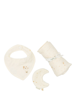 Little Dutch Mouth Cloth, Teat Cloth & Bandana Bib Set, Moonstar - view 2, Moonstar